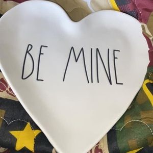 Rae Dunn “be mine” pottery plate